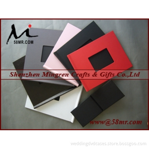 Leather Fabric Cloth Document File Book Folder Clip Holder Cover